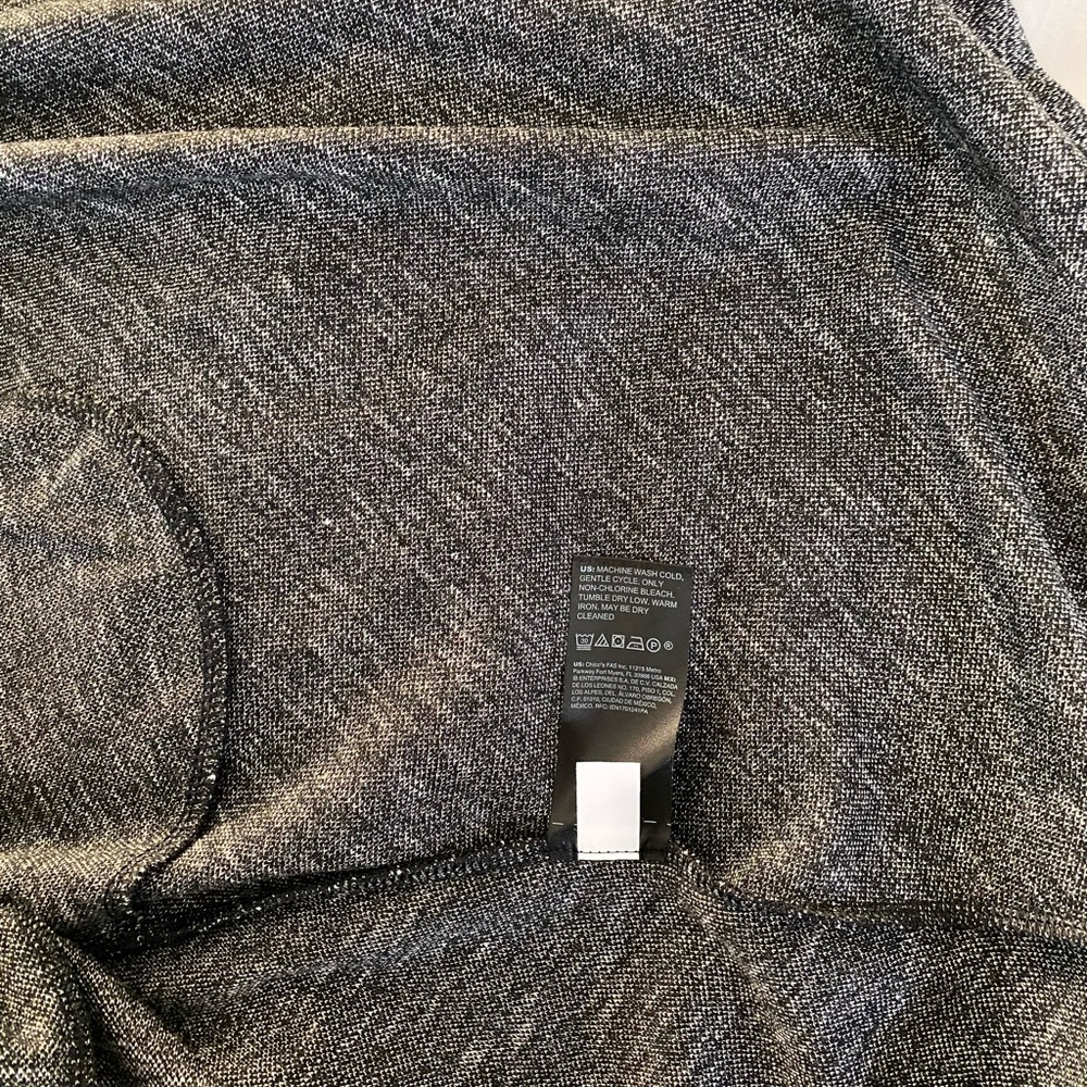 White House Black Market gray heather, fit and flare dress in size 00 NWT! - Picture 6 of 8